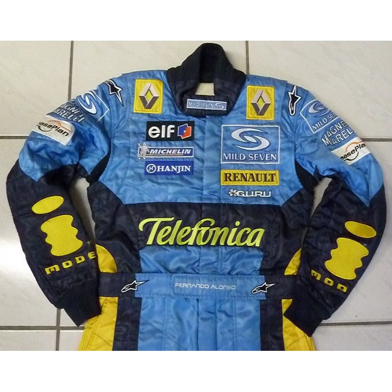 2004 Fernando Alonso Renault Spanish Gp Suit Formulasports