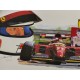 Lithographie FERRARI- Alain Prost / Jean Alesi  par Pierre Chanson