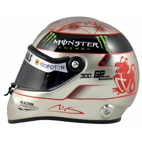 Casque Michael Schumacher 300ème GP échelle 1/2